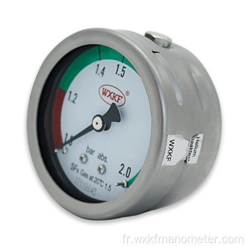 Gauge de pression de contact électrique 4 &quot;avec connexion inférieure